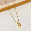 Popular Collar de Acero Inoxidable Completo con Diseño de Nicho para Mujer, Adecuado para el Trabajo Diario, Elegante y Lujoso, Recubrimiento de Oro Real de Alta Gama, Cadena Versátil para la Clavícula