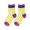 Z178 Calcetines Infantiles al por Mayor Verano Finos Rayas con Letras Medias para Bebé Algodón Transpirables Calcetines de Malla para Niños y Niñas