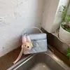 Bolsa Pequena Exquisita para Mulheres 2026 Primavera Novo Estilo Fashionável Casual Bolsa Transversal Fresca Acolchoada com Corrente Bolsa Caixa