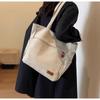 Bolsa de Lona Lona Japonés Gran Capacidad Nuevo Estudiante Clase Combinable Casual Simple Hombro Clase Viajero Tote