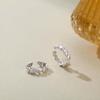 Plata Esterlina S999 Plata para Pie Plata Amor Pendientes Clip de Hueso de Oreja para Mujer Pendientes de Lujo Ligero Exquisitos Pendientes de Amor Versátiles Accesorios para Orejas
