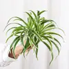 Clorofito Artificial Planta Decorativa Flor Artificial Accesorios de Plantas Verdes Planta Verde Falsa de Interior Decoración Suave Cabeza de Puerta Pared Clorofito