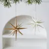 Novas Decorações de Natal Decorações de Árvore de Natal Cor Champanhe Glitter Branco Acrílico Transparente Estrela Explosiva
