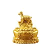 Nuevas figuritas del zodiaco en color oro arena, diseñadas para atraer riqueza y prosperidad, con lingotes giratorios y animales del zodiaco, un adorno decorativo de escritorio para atraer la buena fortuna