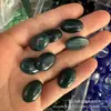 Anillo de piedra natural ágata forma de huevo 13x18 mm Piedra colorida ovalada desnuda Accesorios de incrustación de joyería DIY Fábrica venta al por mayor