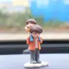 Personajes de Dibujos Animados para una Familia de Cuatro Adornos para Coche, Adornos Cálidos para Coche, Decoraciones Interiores de Coche para Consola Central Venta al por Mayor