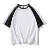 MRS M022# camiseta infantil moderna de manga raglã com combinação de cores estilo Hong Kong XYW5238 em estoque manga básica pública masculina
