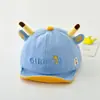 Chapéu de Bebê para Primavera e Outono, Chapéu Fofo de Antler com Bico de Pato, Boné de Baseball Super Adorável com Aba Macia para Proteção Solar para Bebês e Crianças Pequenas