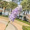 Beijo-de-sol Francês Beijo-de-sol Grande Delfínio Roxo Azul Violeta Decoração de Casamento Flores Artificiais Atacado