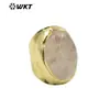 WT-R467 anillo de moda moderno de piedra semipreciosa natural multicolor opcional accesorios de joyería esenciales para el día a día