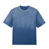 2024 Nuevo color degradado spray caballo caminando lavando marca de moda camiseta de manga corta para hombre Pesado retro americano ins mismo estilo para hombres y mujeres