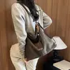 Bolsa Transversal Tote Camurça Tendência 2026, Grande Capacidade Estampa de Leopardo Versátil Bolsa de Ombro para Mulheres, Fashion
