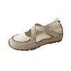 Zapatos Planos Mary Jane de Verano 2026 Color Block de Ballet con Tira Cruzada Transpirables Suela Suave Zapatos Casuales Cómodos para Mujer