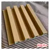 Painel de treliça de bambu e madeira Painel da Grande Muralha Divisória de grade para parede de fundo de TV Teto de varanda Painel de parede de PVC côncavo e convexo