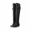 Tamanho plus size 40/41/42/43 bota cano longo salto baixo bota feminina JGB2016N010391