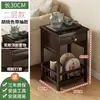 Nova Mesa de Chá Estilo Chinês Gabinete Lateral de Sofá para Sala de Estar Pequena Mesa de Café Sala de Chá Suporte de Chá Armário de Armazenamento Armário de Canto Armário de Armazenamento