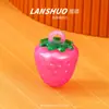Simulación de dibujos animados miniatura color sólido cinturón colgante fruta resina DIY llavero pequeño colgante accesorios de joyería material al por mayor
