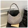 Bolso de mano a cuadros de gran capacidad, simple y artístico, de moda estilo coreano, combinable con todo, nuevo bolso bandolera para mujer para otoño e invierno