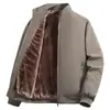 Jaqueta Masculina Nova de Algodão para o Inverno com Forro de Lã, Espessa e Quente, Tamanho Grande para Meia-Idade e Idosos, M-8XL