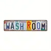Venta caliente transfronteriza 10x 40 señalización vintage logo moda pared baño cocina decoración pintura de lata