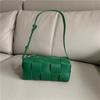 Bolsa de Couro Bovino, Nova Bolsa Trançada Primavera e Verão, Couro Genuíno, Textura de Alta Qualidade, Bolsa de Ombro e Transversal Versátil