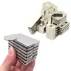 Venta al por mayor transfronteriza de imanes fuertes de neodimio hierro boro, imanes rectangulares 5x5x2 mm, acero magnético, parches magnéticos, personalización