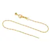 Distrito de Lu Ouro 18K Banhado Cor Duradoura DIY Corrente Feita à Mão Elo de Bambu Corrente Universal Corrente Ajustável Fabricante de Colares Cor Duradoura Atacado