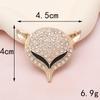 Accesorios de joyería de zorro con gemas incrustadas de diamantes DIY funda de teléfono móvil pegar accesorios de cabeza de zorro de diamante agujero zapatos material de decoración de flor
