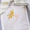 K9 Nuevo Súper Brillante Base Plana Dorados Redondos Pedrería para Uñas, Pedrería Triturada, Pedrería Apilada, Relleno de Pedrería, Pegatinas Amarillas para Arte de Uñas de 33 Cortes
