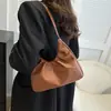 Bolso bandolera versátil con textura para mujer, bolso de mano para mujer, nuevo este año, popular bolso de nube plisado, para el trabajo, mujer