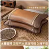Almohada de trigo sarraceno de verano, Núcleo de almohada de ratán helado de verano, Almohada de protección para la columna cervical de adultos, Almohada especial de bambú para ayudar a dormir, Almohada dura de flor de grano entero