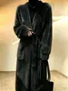Nuevo Cárdigan de Punto Imitación Piel de Visón Otoño/Invierno 2026 de Longitud Media Suave y Acogedor Estilo Coreano Suéter Abrigo Holgado con Bolsillos para Mujer