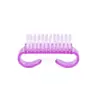 Cepillo para uñas herramienta para decoración de uñas cepillo de cuerno de plástico herramienta para limpiar uñas cepillo de cuerno pequeño suministro directo de fábrica