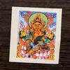 Núcleo de Thangka con Ocho Deidades Guardianas Pintadas a Mano de Nepal Xizang