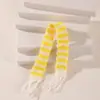 En Stock Bufanda de punto mini hecha a mano DIY accesorios para muñecas juguetes decoración de Navidad bufanda pequeña para dedos venta al por mayor