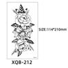 Suministro Directo Transfronterizo Pegatinas de Tatuaje Pequeñas para Brazo Completo Flores Letras Pegatinas de Tatuaje Lisas Pegatinas Prediseñadas Tatuaje