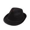 Sombrero de Lana de Otoño e Invierno Sombrero de Traidor Negro Sombrero de Xu Wenqiang Sombrero de Copa de Jazz Sombrero de Copa Negro Cinta Sombrero Negro de Hombre