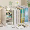 Estante de mesa para escritório, organizador de arquivos, porta-arquivos de metal, suporte de livros de ferro forjado, porta-livros, bandeja de arquivos, materiais de arquivo