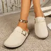 Verão 2026 Novo Comércio Exterior Plus Size Feminino Casual Confortável Plano Bico Redondo Slip-on Birkenstock Sapatos Tamanho Único Serve na Maioria