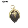 Wt-P2014 Exportação Mais Vendido Pingente Pequena Pedra Preciosa de Obsidiana Ametista Brincos Banhados a Ouro 18K Acessórios para Colar