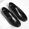 Zapatos de Hombre Transfronterizos, Nuevo Estilo de Verano, Mocasines Casuales Versátiles de Ponerse Fácil, Modernos y con Estilo, Transpirables, de Suela Blanda, para Conducir, Zapatos de Moda
