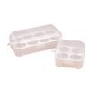 Caja de huevos transparente, caja de almacenamiento, caja de huevos de belleza, color, caja vacía, compartimento, caja de plástico, caja de 8 huevos, caja de embalaje de maquillaje