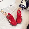 Zapatillas infantiles 2026 primavera y otoño nuevo estilo unisex versátiles Zapatos de entrenamiento alemanes Zapatos deportivos rojos Zapatillas casuales coreanas