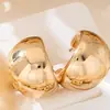Par de Aretes Gladiadores Cuadrados Dorados Geométricos Huecos Vintage para Mujer Aretes Regalo Festivo Diario