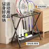 Estante de Almacenamiento para Raquetas de Bádminton, Estante de Piso Multifuncional para Almacenamiento y Organización, Estante para Colgar Paraguas, Estante de Exhibición para Equipo de Fitness