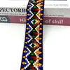 Novos Sapato e Chapéu de Fita Jacquard Estilo Étnico Acessórios de Vestuário Renda Larga de 4,5 cm Decoração Geométrica Estilo Étnico