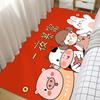 Net tapete vermelho tapete resistente a manchas quarto cobertor de cabeceira menina tapete de chão de cama quarto completo dormir e sentar tatami casa