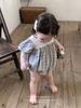 Ropa para Niños Jenny Ropa de Verano para Bebé Ropa para Trepar Estilo Coreano Estilo Bohemio Manga Corta Cuello de Encaje Wrap Cierre de Broche Ropa para Bebés Niñas
