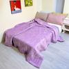 Capa de cama de veludo para bebê espessa com borda larga, algodão lavado, acolchoada dupla face, cobertor multifuncional, tatame, lençol de cama acolchoado antiderrapante