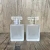 Em estoque fornecimento B128-50ml frasco de perfume de vidro fosco portátil/frasco de sub-enchimento/frasco spray/frasco vazio com pump